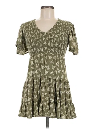 Pre-owned Angie Casual Dress In Green