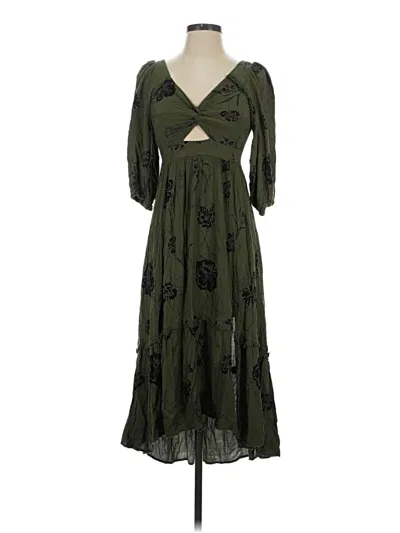 Pre-owned Angie Casual Dress In Green