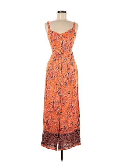 Pre-owned Angie Casual Dress In Orange