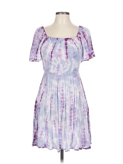 Pre-owned Angie Casual Dress In Purple