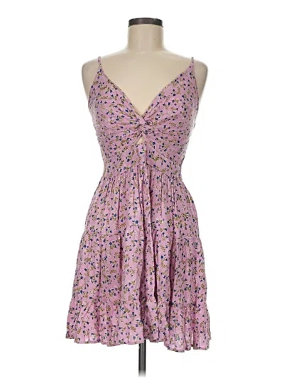 Pre-owned Angie Casual Dress In Purple