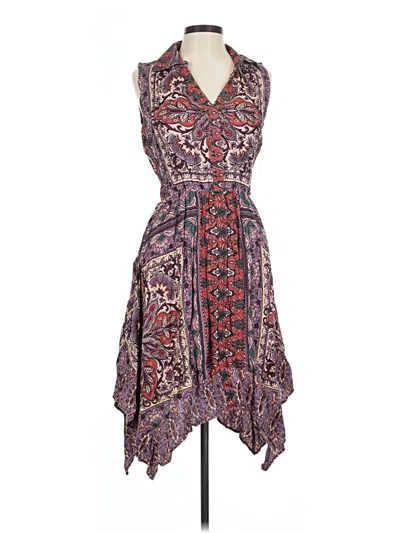 Pre-owned Angie Casual Dress In Purple