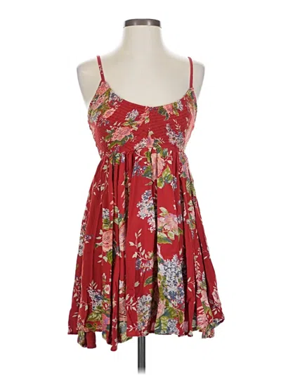 Pre-owned Angie Casual Dress In Red
