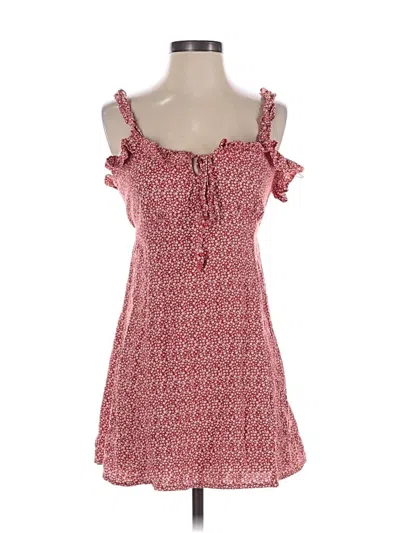 Pre-owned Angie Casual Dress In Red