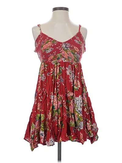 Pre-owned Angie Casual Dress In Red