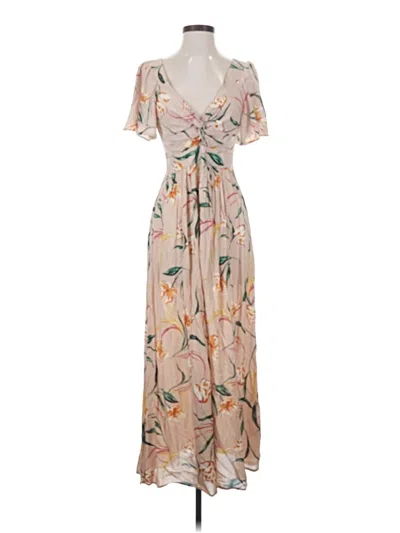 Pre-owned Angie Casual Dress In Tan