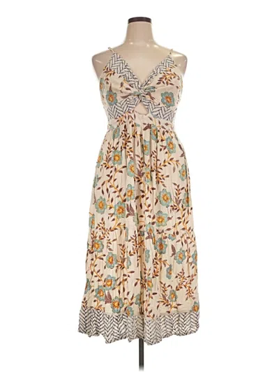 Pre-owned Angie Casual Dress In Tan