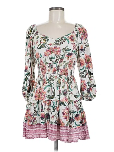 Pre-owned Angie Casual Dress In White