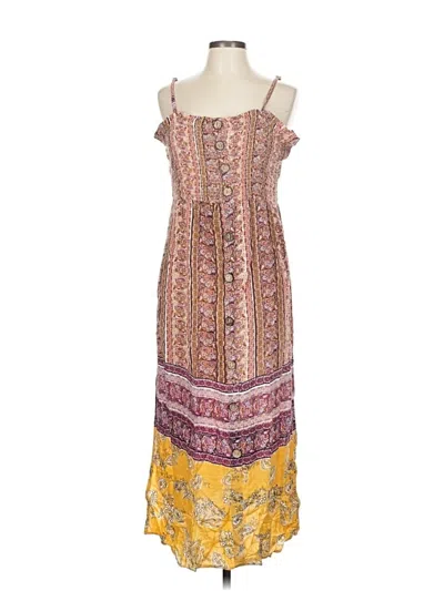 Pre-owned Angie Casual Dress In Yellow