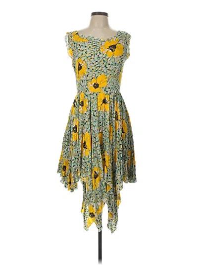 Pre-owned Angie Casual Dress In Yellow