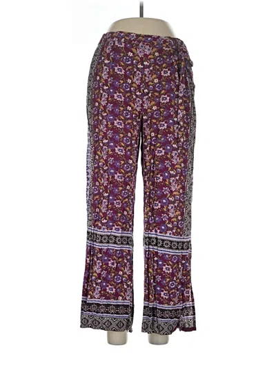 Pre-owned Angie Casual Pants In Purple