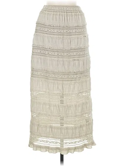 Pre-owned Angie Casual Skirt In Ivory
