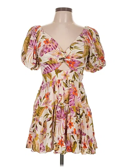Pre-owned Angie Cocktail Dress In Brown