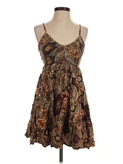 Pre-owned Angie Cocktail Dress In Brown