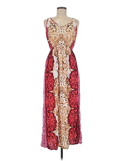 Pre-owned Angie Cocktail Dress In Burgundy