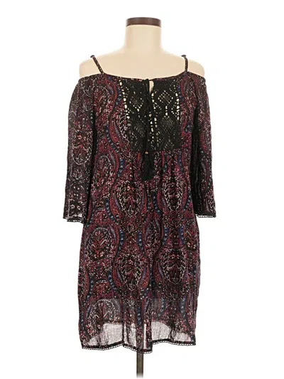 Pre-owned Angie Cocktail Dress In Burgundy