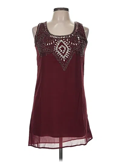 Pre-owned Angie Cocktail Dress In Burgundy