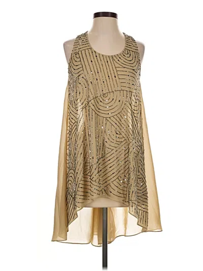 Pre-owned Angie Cocktail Dress In Gold