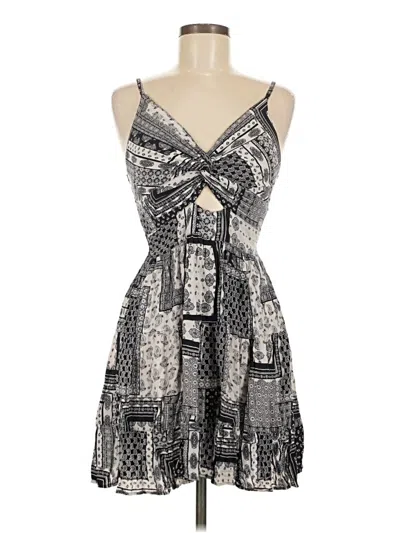 Pre-owned Angie Cocktail Dress In Gray