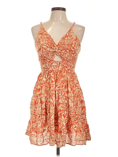 Pre-owned Angie Cocktail Dress In Orange