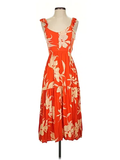 Pre-owned Angie Cocktail Dress In Orange