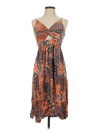 Pre-owned Angie Cocktail Dress In Orange