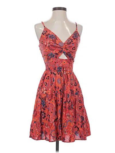 Pre-owned Angie Cocktail Dress In Orange