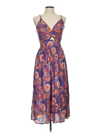 Pre-owned Angie Cocktail Dress In Purple