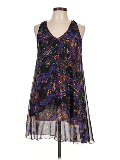 Pre-owned Angie Cocktail Dress In Purple