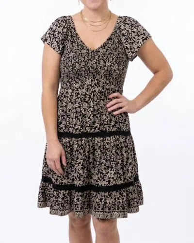 Angie High Desert Darling Floral Dress In Black
