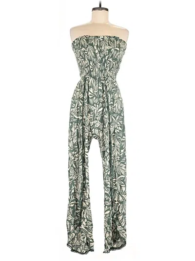 Pre-owned Angie Jumpsuit In Green
