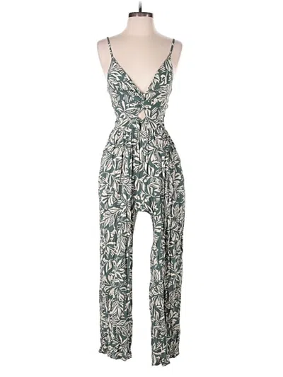 Pre-owned Angie Jumpsuit In Green