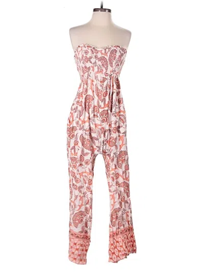 Pre-owned Angie Jumpsuit In Pink