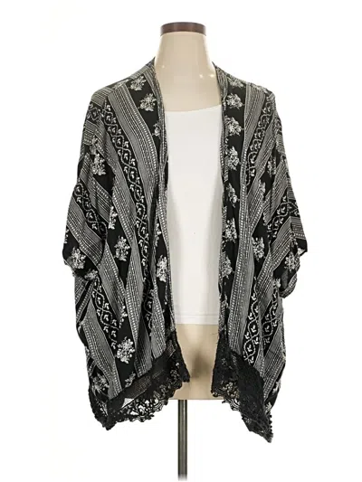 Pre-owned Angie Kimono In Black