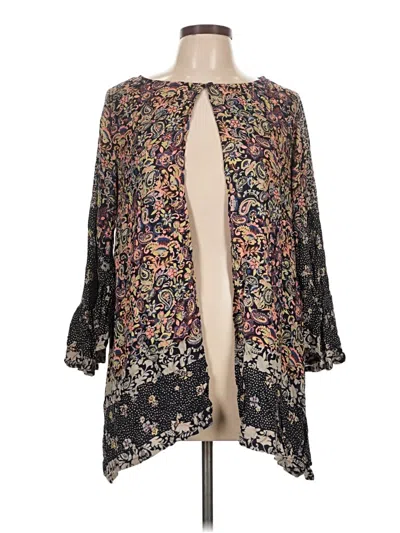 Pre-owned Angie Kimono In Black