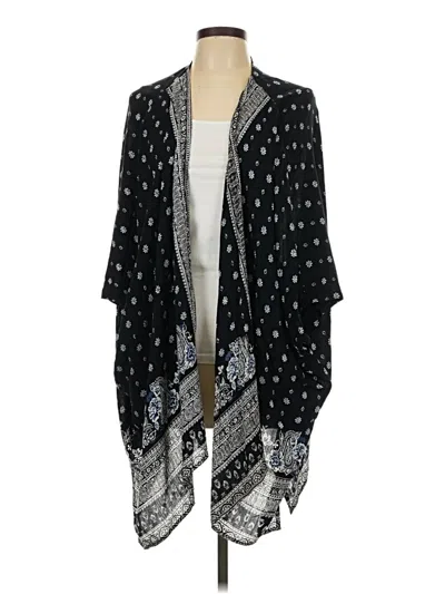 Pre-owned Angie Kimono In Black