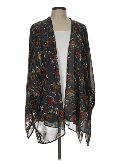 Pre-owned Angie Kimono In Black