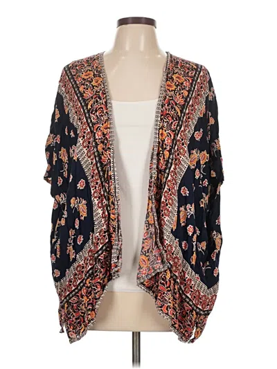 Pre-owned Angie Kimono In Blue