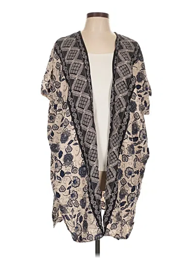 Pre-owned Angie Kimono In Gray