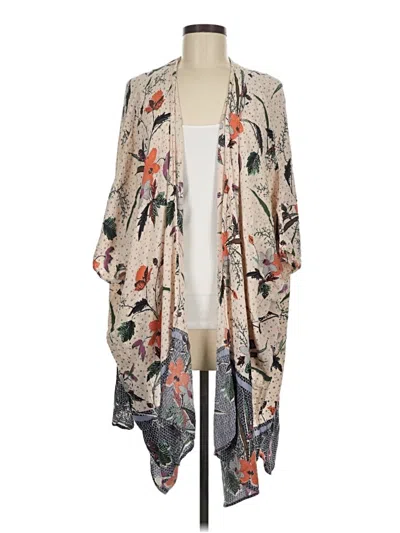 Pre-owned Angie Kimono In Gray