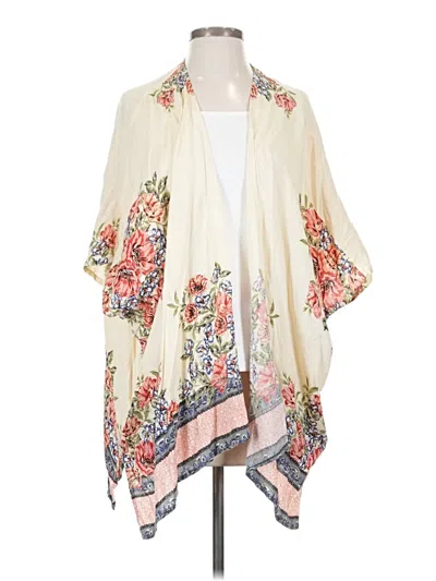 Pre-owned Angie Kimono In Ivory