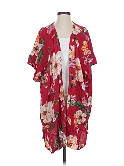 Pre-owned Angie Kimono In Red