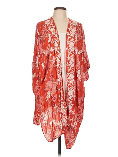 Pre-owned Angie Kimono In Red
