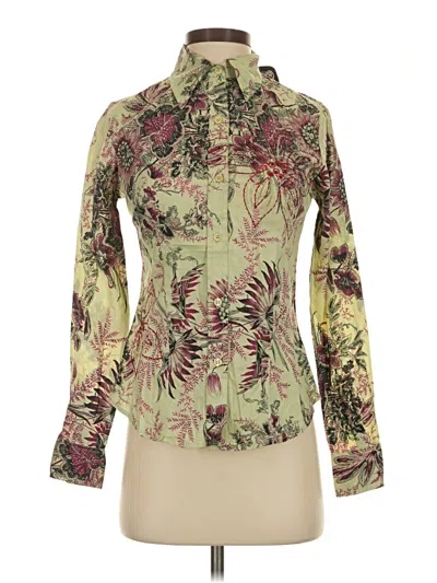 Angie Long Sleeve Blouse In Green