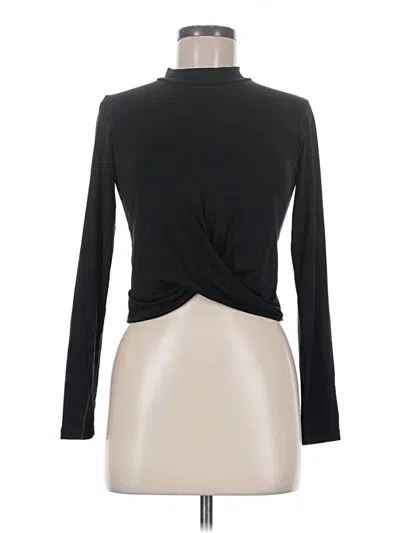 Pre-owned Angie Long Sleeve Top Black Turtleneck Tops
