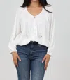 Angie Penelope Blouse In White In White