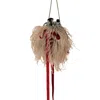 Angie Power Women's Blue / Red Monster Flouff Power Pouch In Multi