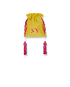 Angie Power Women's Pink / Yellow Power Pouch - Dupion Yellow / Pink In Multi