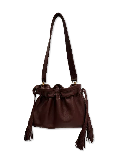 Angie Power Women's Red The Leather Borsetta - Bordeaux