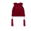 Angie Power Women's Red Velvet Flame Power Pouch In Red
